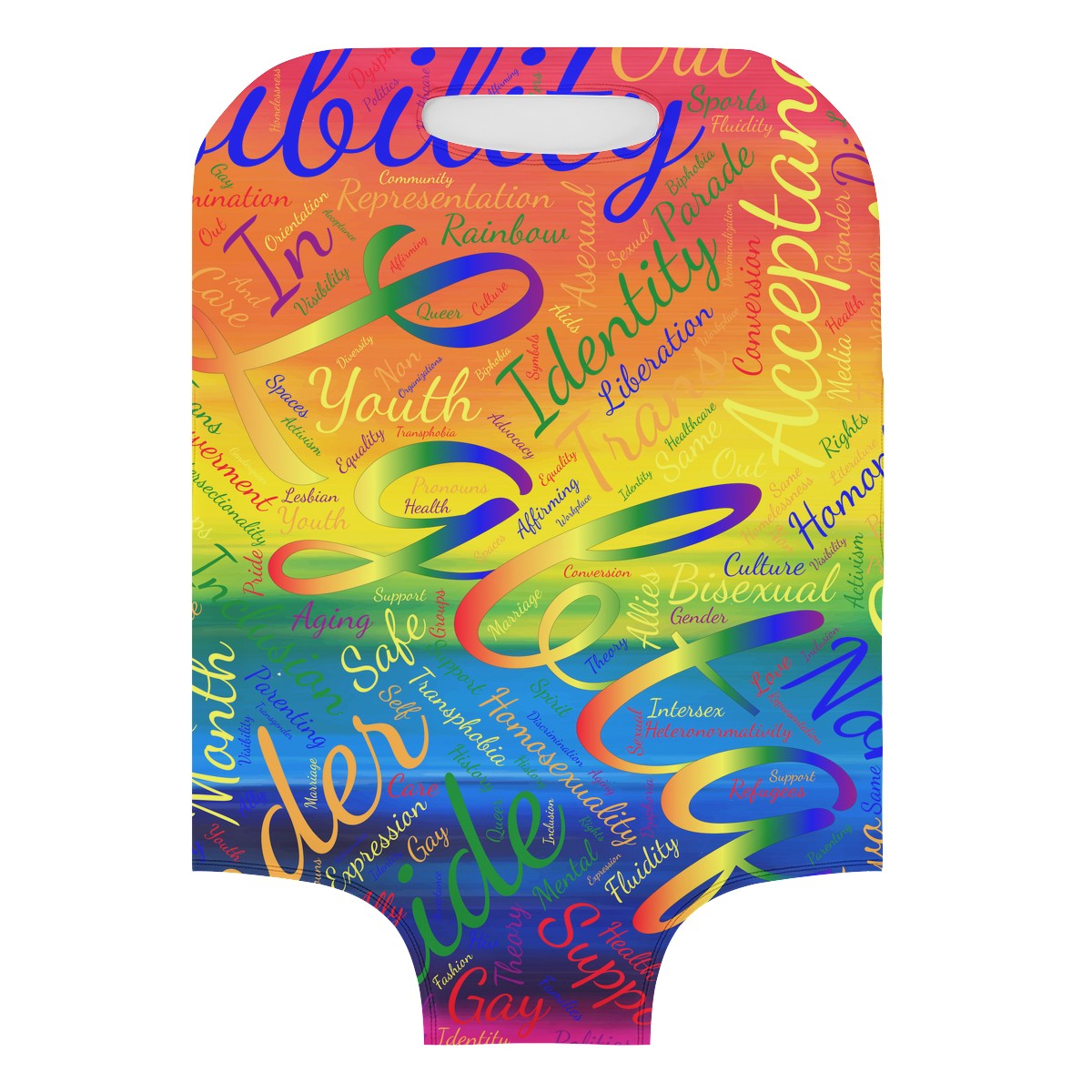 LGBTQ Word Cloud Luggage Cover