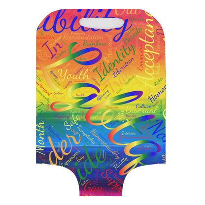 LGBTQ Word Cloud Luggage Cover