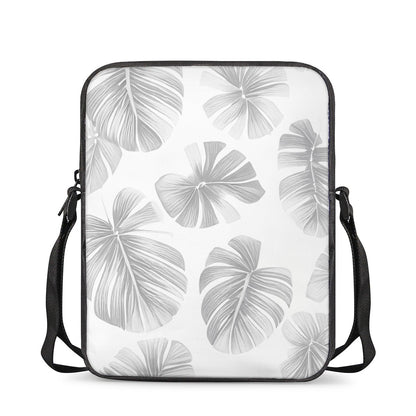 White Monstera Cross-Body Bags