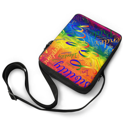 LGBTQ Word Cloud Cross-Body Bags