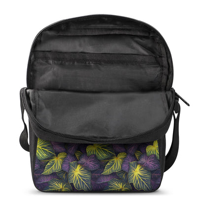 Luxtrini Iridescent Syngonium: Purple and Yellow Cross-Body Bags