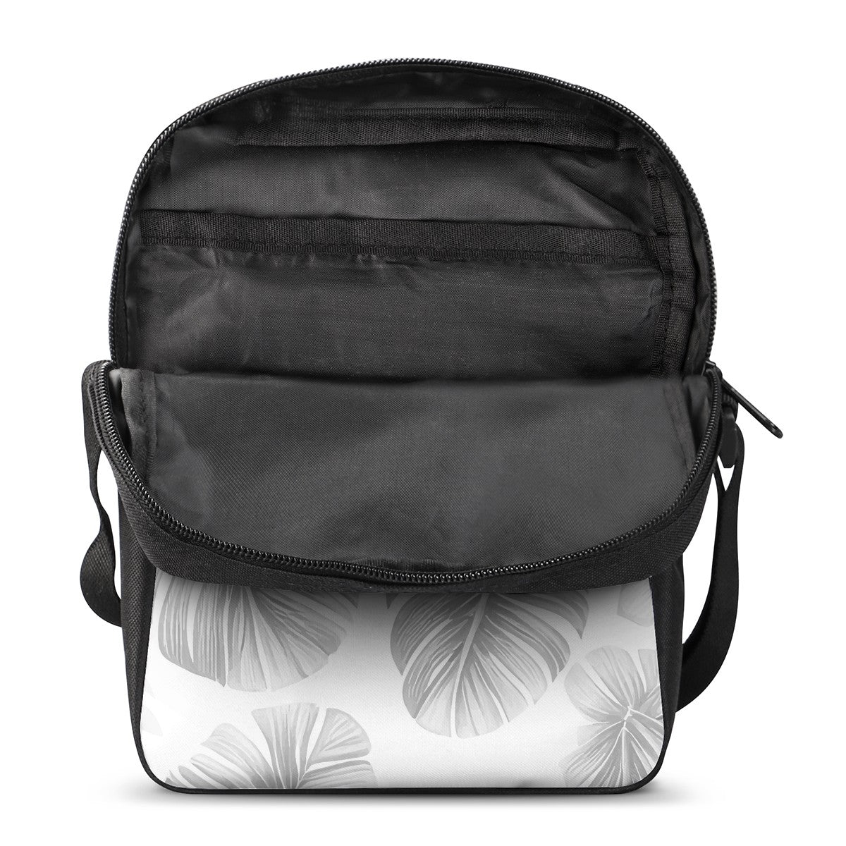 White Monstera Cross-Body Bags