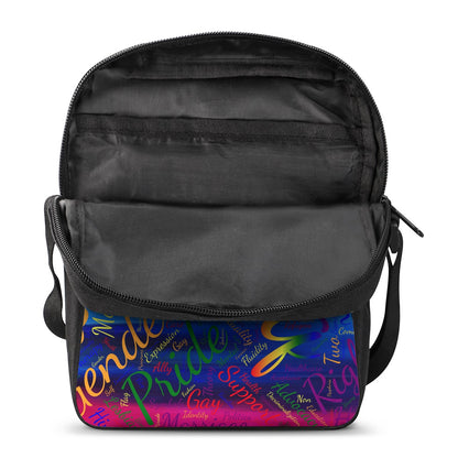 LGBTQ Word Cloud Cross-Body Bags