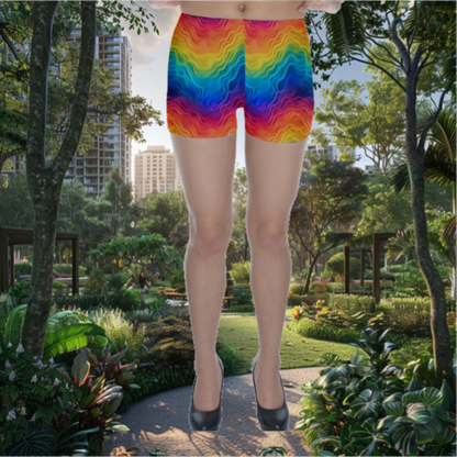 Lgbtq Rainbow Skinny Shorts