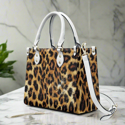 Leopard pattern Women's PU leather twill handbag