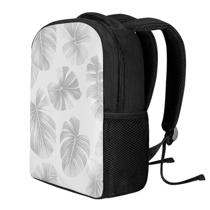 White Monstera 12 Inch Toddler Felt Backpack Children ONESIZE