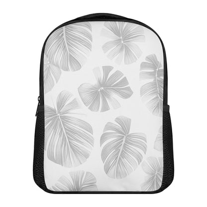 White Monstera 12 Inch Toddler Felt Backpack