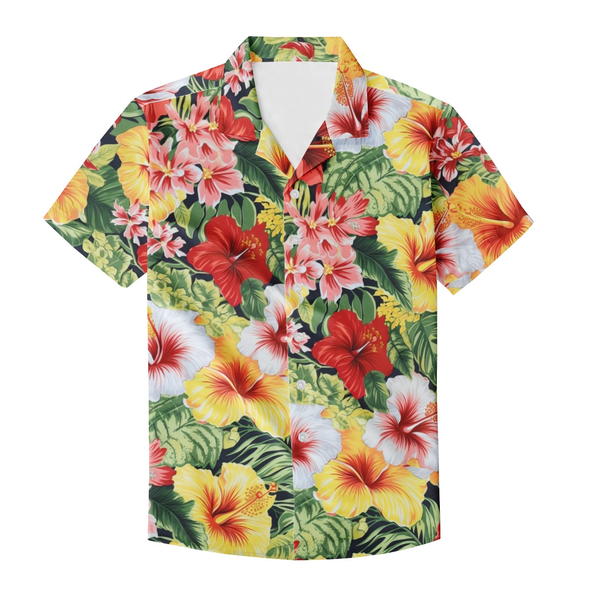 Hibiscus Men's Casual Shirt