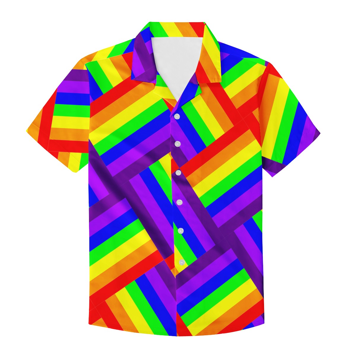 Rainbow Weave Men's Casual Shirt