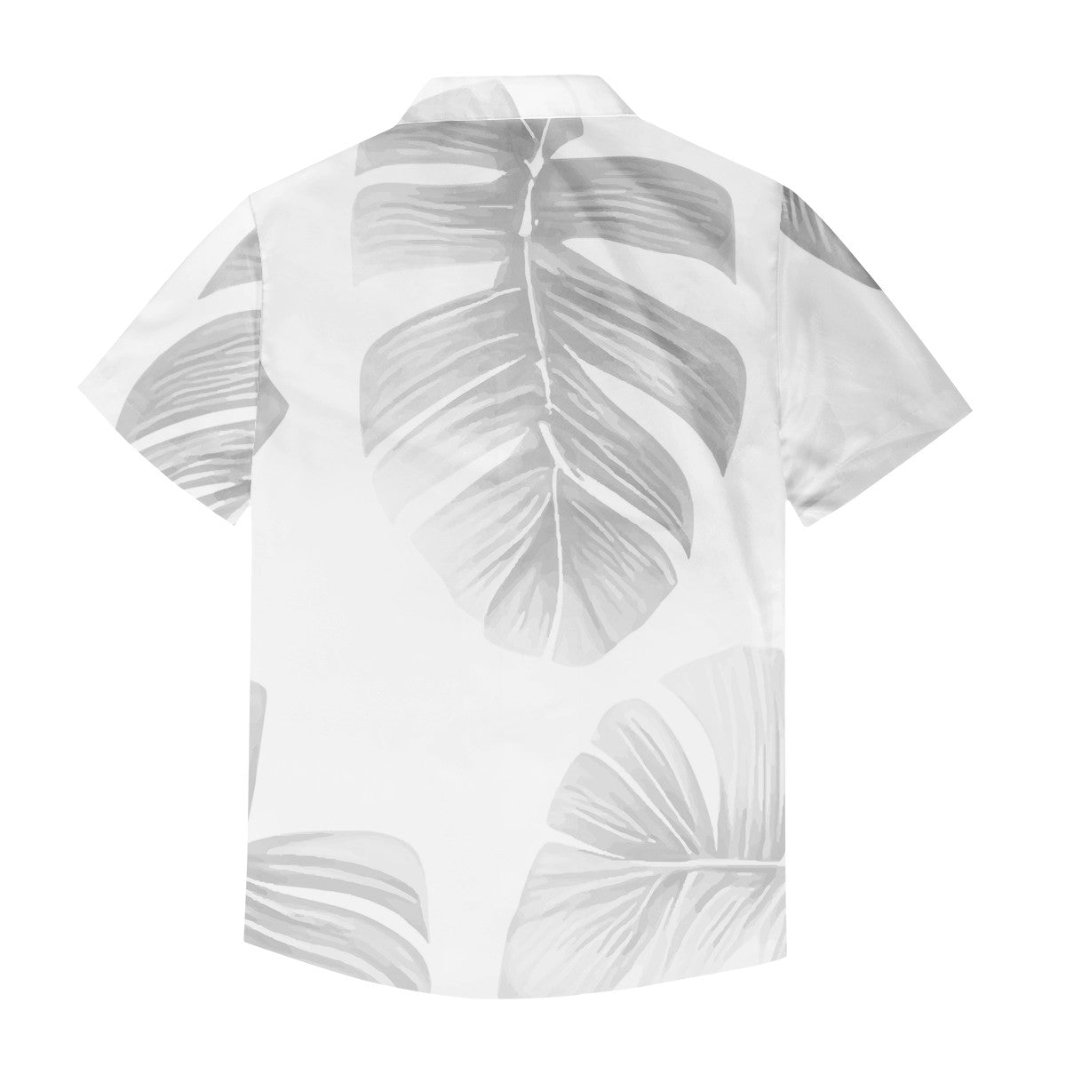 White Monstera Men's Casual Shirt