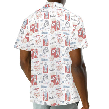 Baseball Men's Hawaiian Shirt | Men's Aloha Shirt