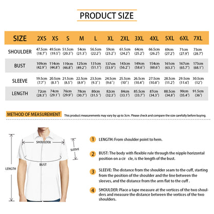 Luxtrini Men’s Dragon and Phoenix Aloha Shirt – Eco Hawaiian Button-Up with Artistic Mythology Print (2XS–7XL)