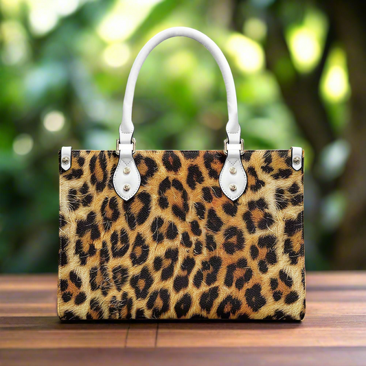 Leopard print Women's PU leather twill handbag