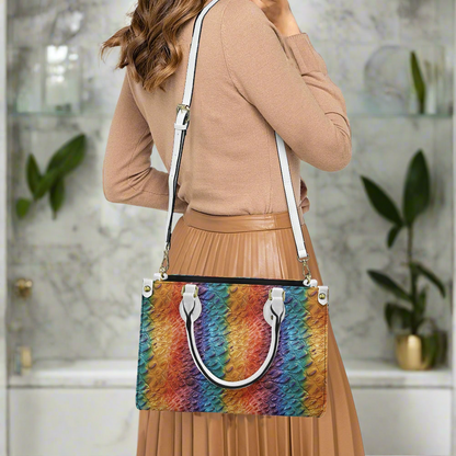 Ostrich Rainbow Pride Women's PU leather twill handbag