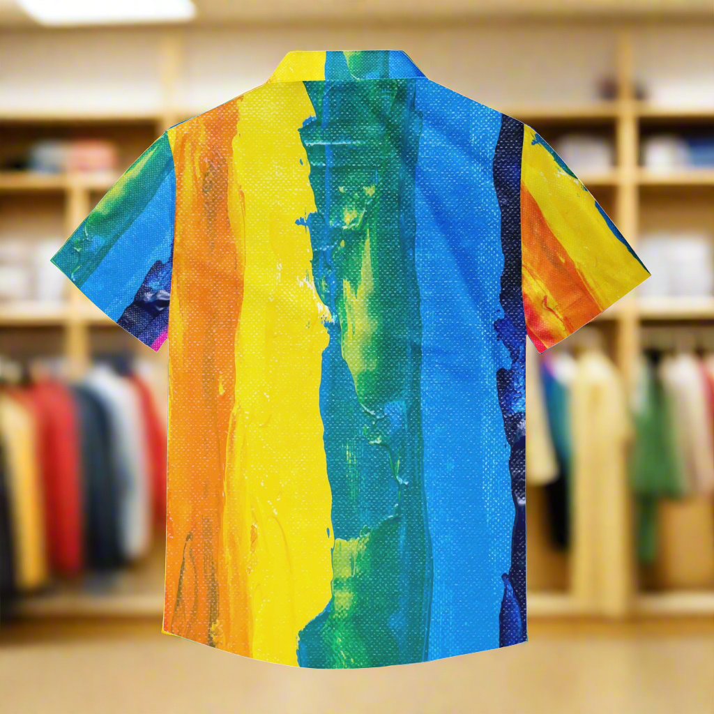 Rainbow Pride | Gay Pride | LGBTQ Pride | Men's Hawaiian Shirt | Men's Aloha Shirt