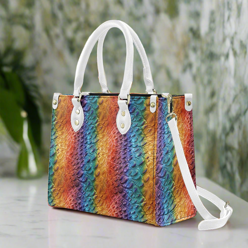 Ostrich Rainbow Pride Women's PU leather twill handbag