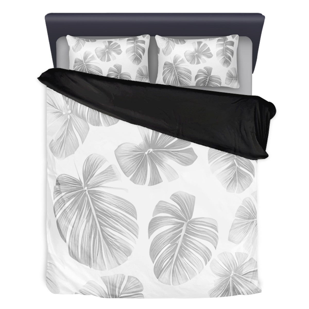 White Monstera 3 Pcs Beddings