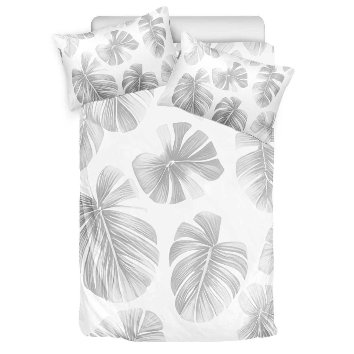 White Monstera 3 Pcs Beddings