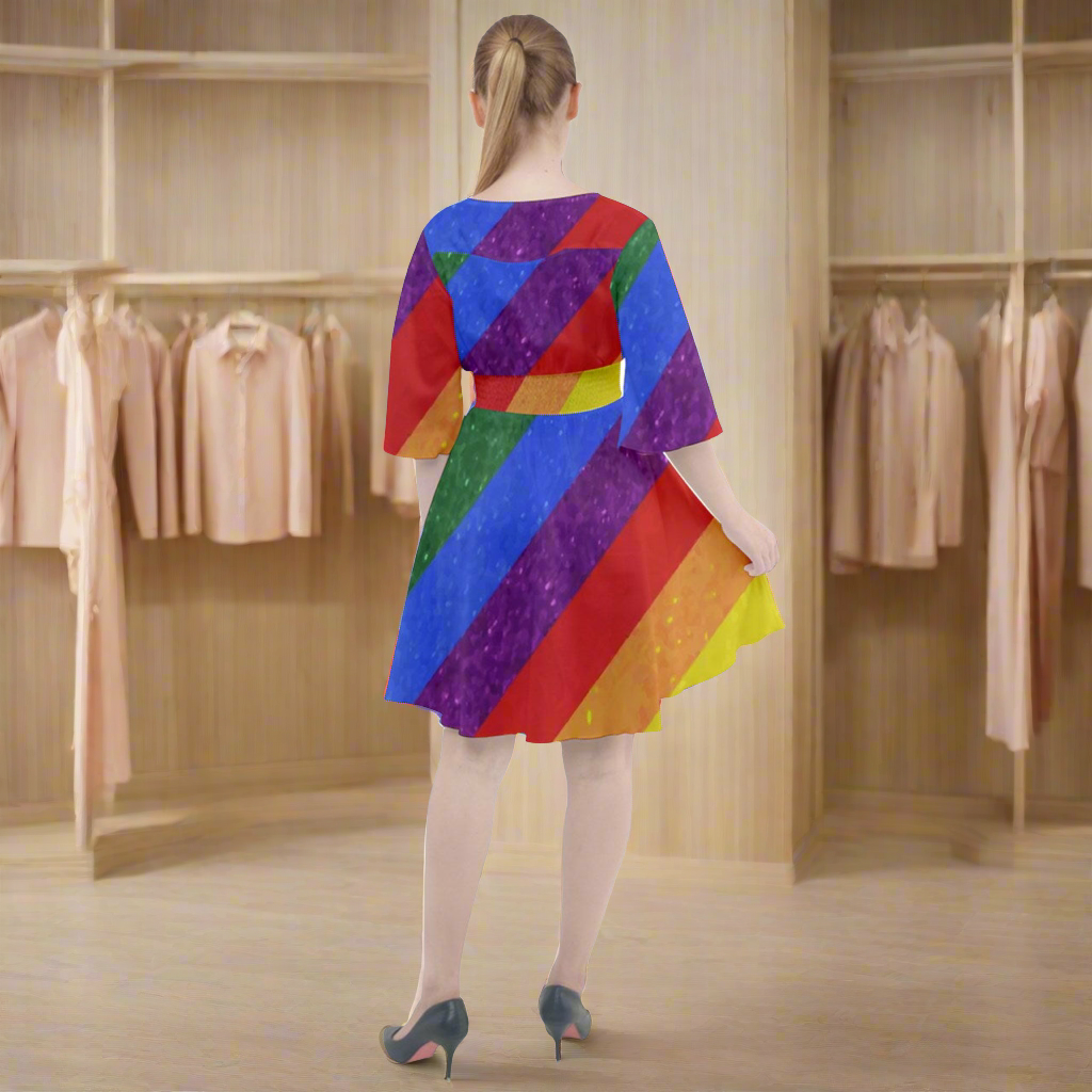 Rainbow Pride | Gay Pride | LGBTQ Pride | Boho Button Up Dress