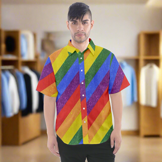 Rainbow Men's Short Sleeve Shirt