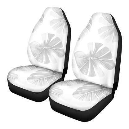 White Monstera Car Seat Covers