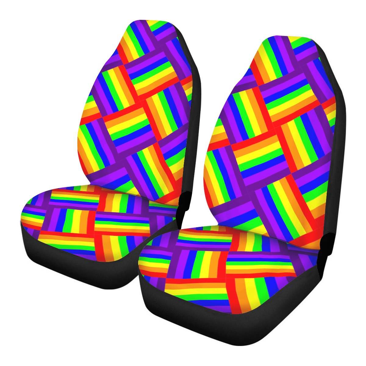 Rainbow Weave Car Seat Covers