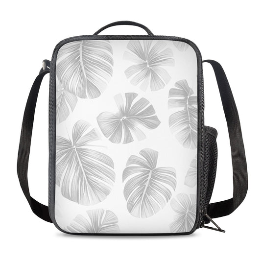 White Monstera Lunch Box Bags