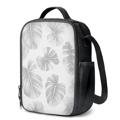 White Monstera Lunch Box Bags