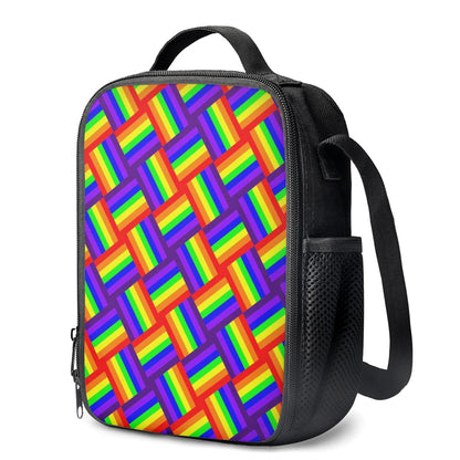 Rainbow Weave Lunch Box Bags