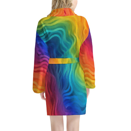 Rainbow Pride - LGBTQ Women's Bathrobe