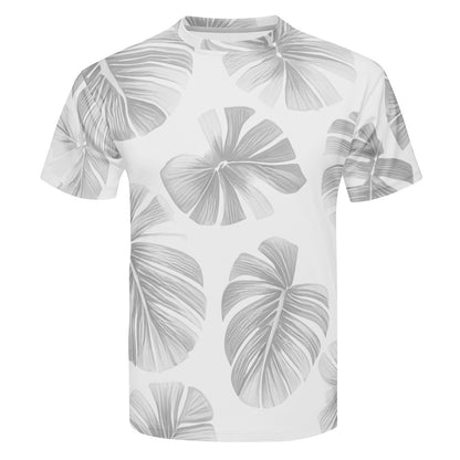 White Monstera New Men's All Over Print T-shirt