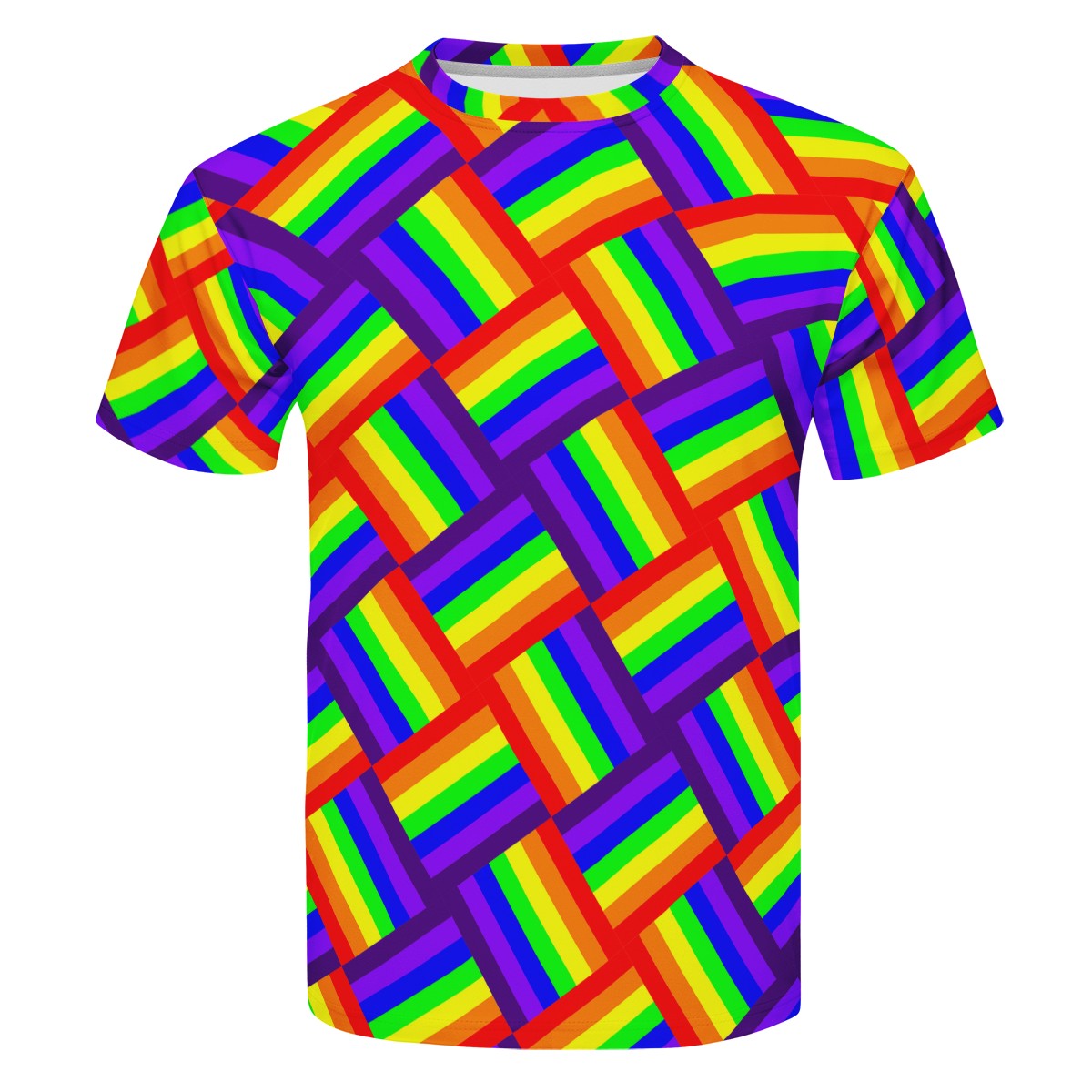 Rainbow Weave New Men's All Over Print T-shirt