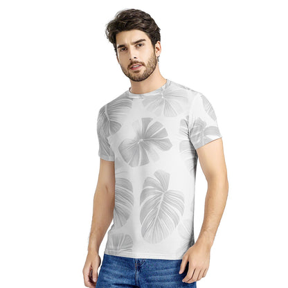 White Monstera New Men's All Over Print T-shirt