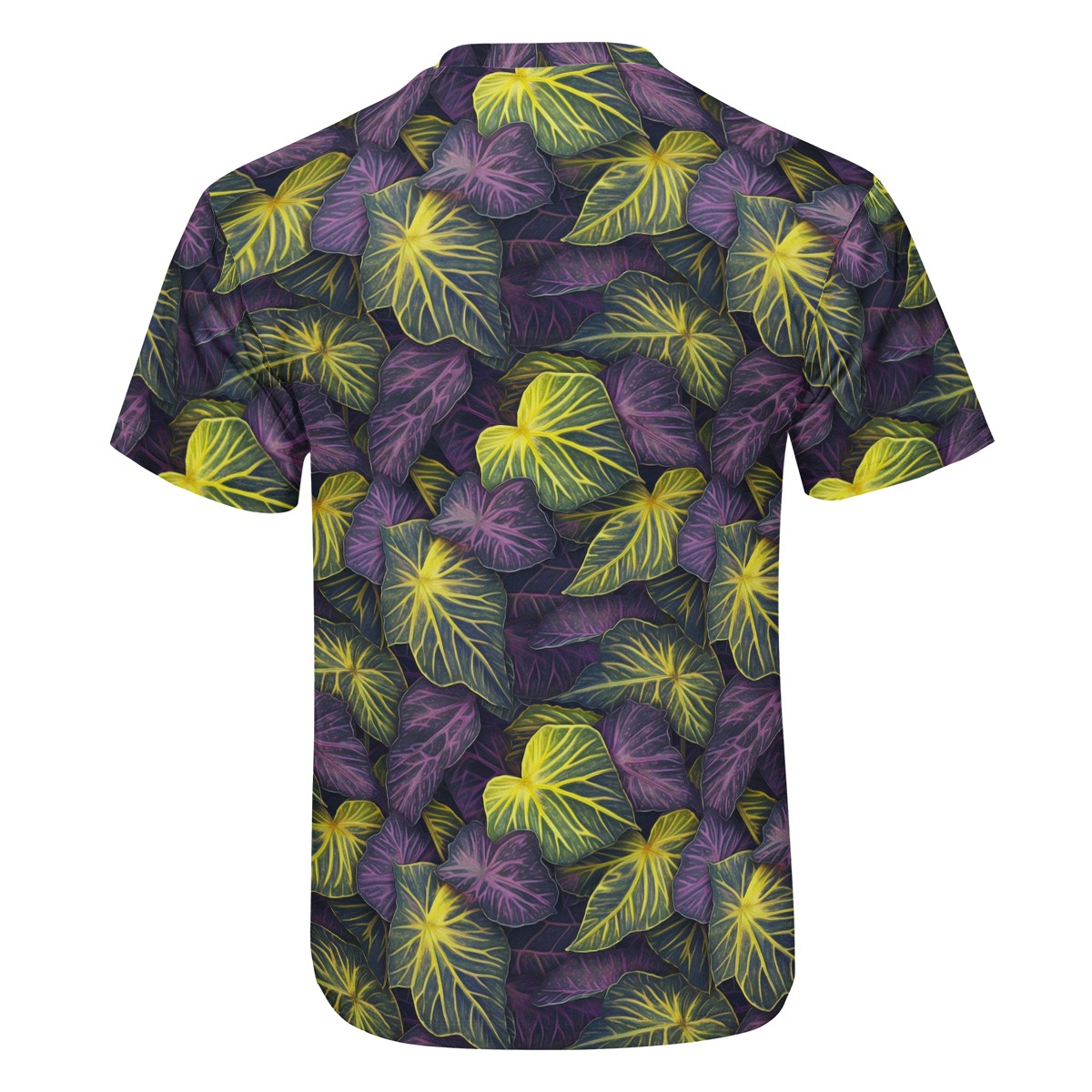 Luxtrini Iridescent Syngonium: Purple and Yellow New Men's All Over Print T-shirt