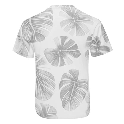 White Monstera New Men's All Over Print T-shirt