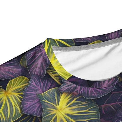 Luxtrini Iridescent Syngonium: Purple and Yellow New Men's All Over Print T-shirt