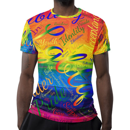 LGBTQ Word Cloud New Men's All Over Print T-shirt