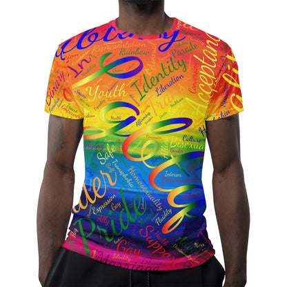 LGBTQ Word Cloud New Men's All Over Print T-shirt