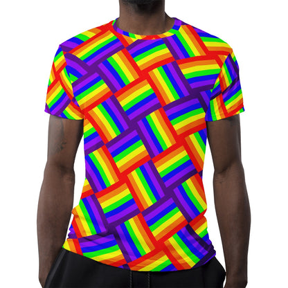 Rainbow Weave New Men's All Over Print T-shirt