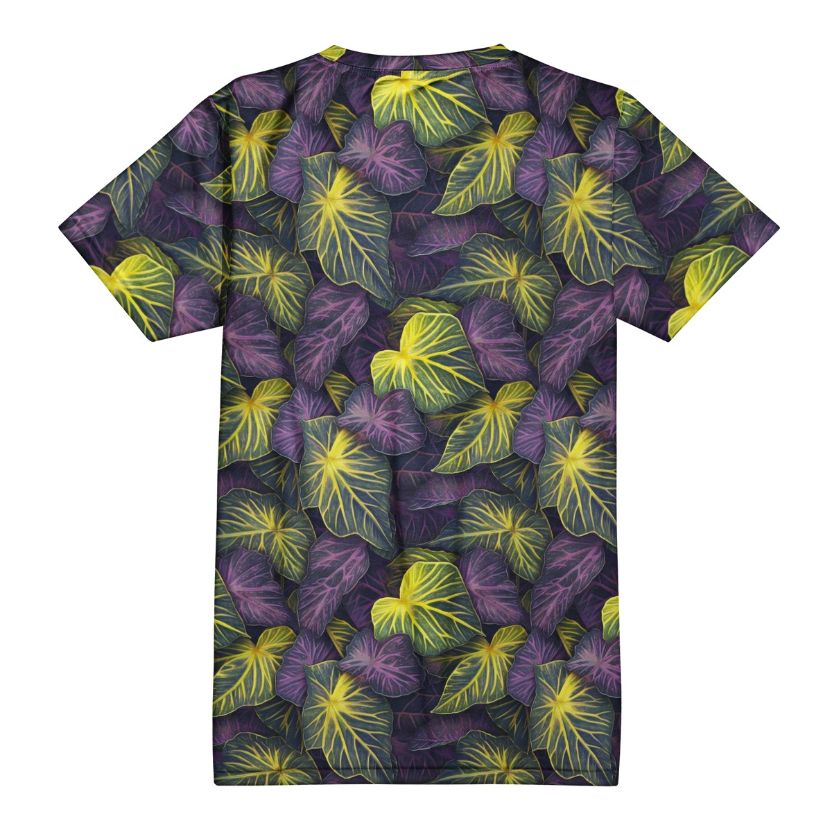 Luxtrini Iridescent Syngonium: Purple and Yellow New Men's All Over Print T-shirt