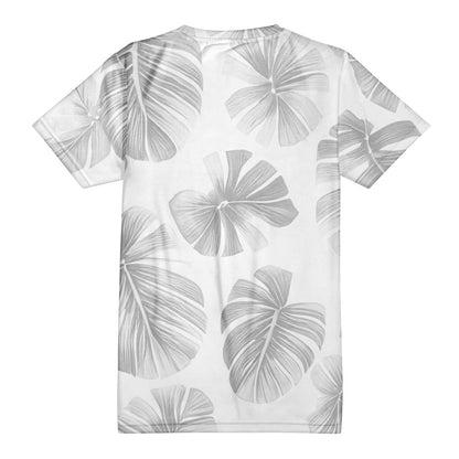 White Monstera New Men's All Over Print T-shirt