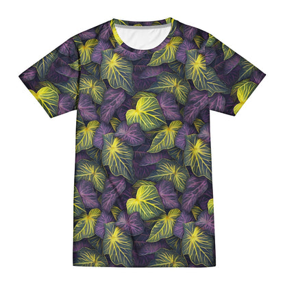 Luxtrini Iridescent Syngonium: Purple and Yellow New Men's All Over Print T-shirt