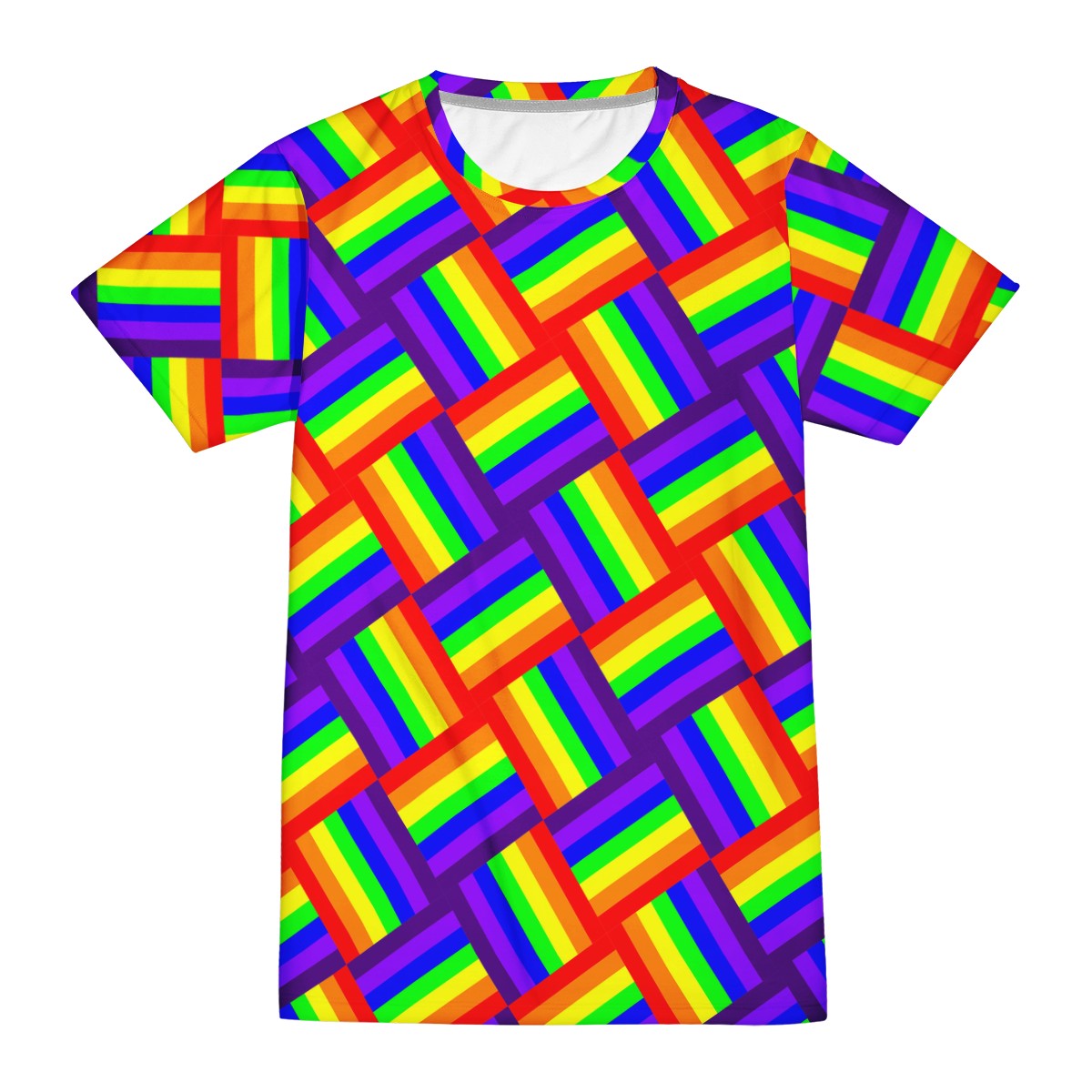 Rainbow Weave New Men's All Over Print T-shirt