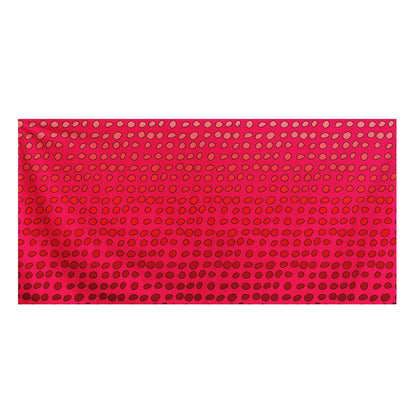 African Mud Print #7 Red Graident Bath Towel