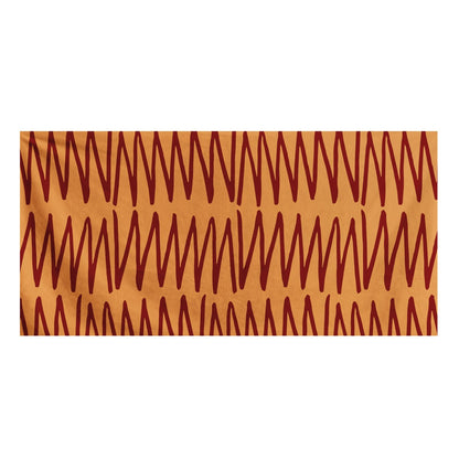 African Ethnic Mudcloth Orange Bath Towel