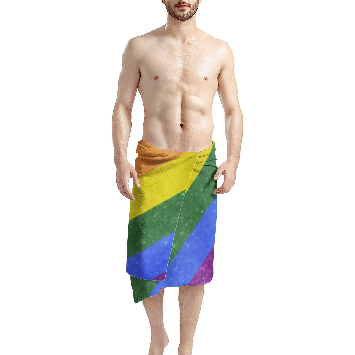 LGBT Pride Motif Pattern Bath Towel