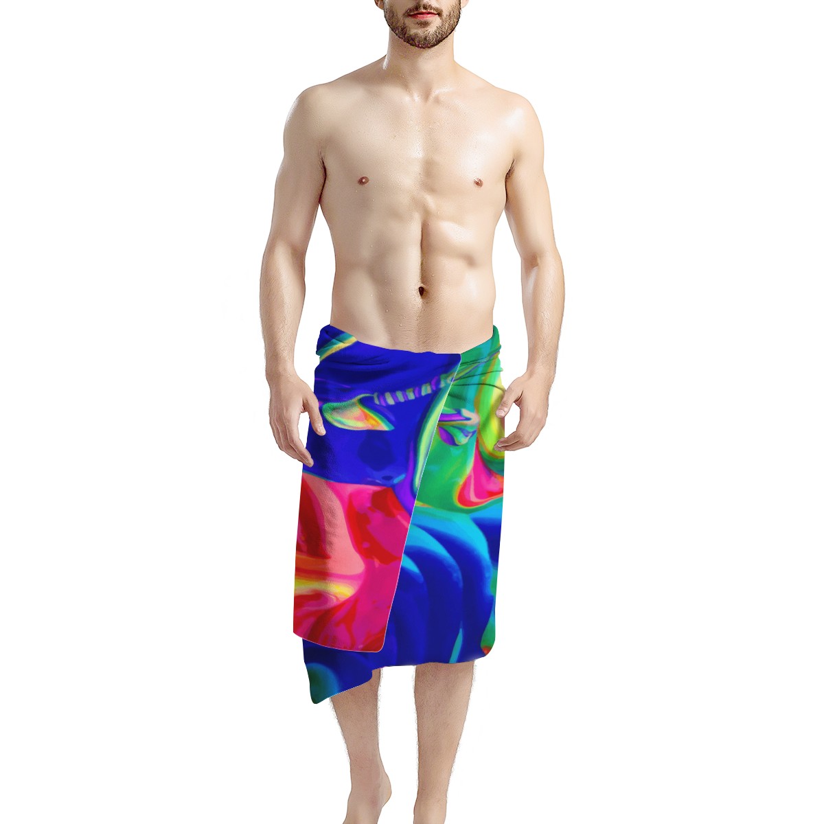 Rainbow Confusion Bath Towel