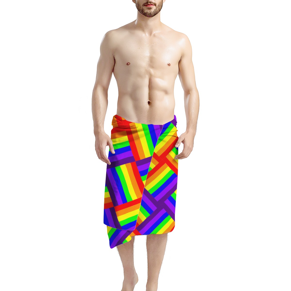 Rainbow Weave Bath Towel