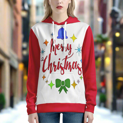 Women’s Merry Christmas Hoodie - Cozy Holiday Style with Pocket | Luxtrini