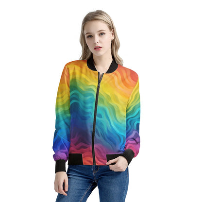 Rainbow Pride - LGBTQ Women's Bomber Jacket